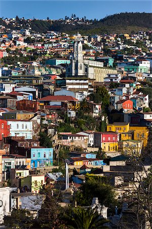 region de valparaiso - Overview of Valparaiso, Chile Stock Photo - Rights-Managed, Code: 700-07206667