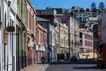 Street Scene, Valparaiso, Chile Stock Photo - Rights-Managed, Code: 700-07206672