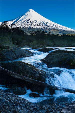 skies in snow - Osorno Volcano, Petrohue Waterfalls, Parque Nacional Vicente Perez Rosales, Patagonia, Chile Stock Photo - Rights-Managed, Code: 700-07206695