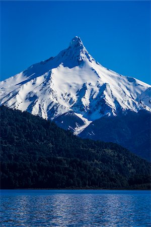 Puntiagudo Volcano, Lake Todos los Santos, Parque Nacional Vicente Perez Rosales, Patagonia, Chile Stock Photo - Rights-Managed, Code: 700-07202714