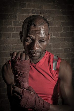 pictures of black male boxers sports - Portrait of Amatuer Boxer, London, England Stock Photo - Rights-Managed, Code: 700-07237652