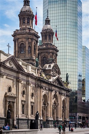 simsearch:700-07237709,k - Catedral Metropolitana, Plaza de Armas, Santiago, Chile Foto de stock - Con derechos protegidos, Código: 700-07237716