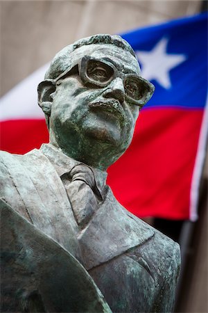 santiago chile - Statue of Salvador Allende, Santiago, Chile Stock Photo - Rights-Managed, Code: 700-07237726