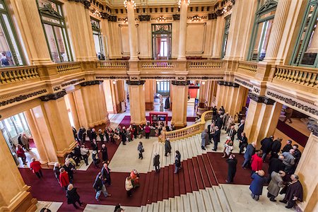 people busy viewed from above - Interior of Teatro Colon, Buenos Aires, Argentina Stock Photo - Rights-Managed, Code: 700-07237759