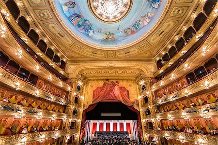 stage people - Interior of Teatro Colon, Buenos Aires, Argentina Stock Photo - Rights-Managed, Code: 700-07237766