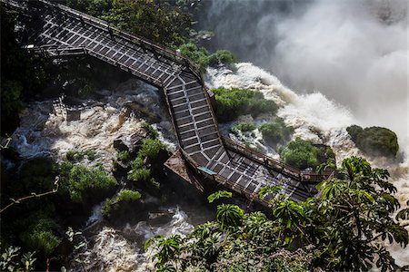 simsearch:700-07237802,k - Aerial View of Observation Deck at Iguacu Falls, Iguacu National Park, Argentina Stock Photo - Rights-Managed, Code: 700-07237784