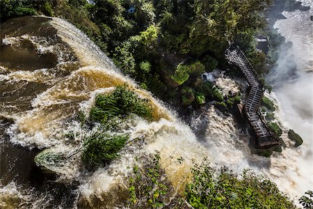 Aerial View of Iguacu Falls, Iguacu National Park, Argentina Stock Photo - Rights-Managed, Code: 700-07237785