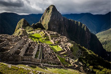 Scenic overview of Machu Picchu, Peru Stock Photo - Rights-Managed, Code: 700-07237977