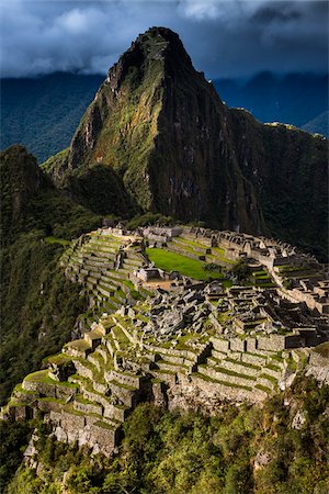 Scenic overview of Machu Picchu, Peru Stock Photo - Rights-Managed, Code: 700-07237982