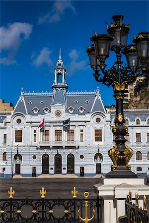 Armada de Chile Building, Valparaiso, Chile Photographie de stock - Rights-Managed, Code: 700-07232356