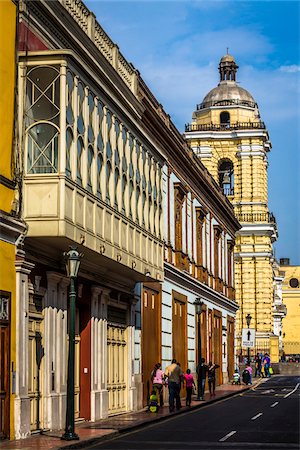 simsearch:700-07529097,k - View of Ancash Street in downtown Lima, Peru Foto de stock - Con derechos protegidos, Código: 700-07279064