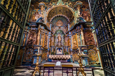 Interior of Cathedral of Lima in Plaza de Armas, Lima, Peru Foto de stock - Con derechos protegidos, Código: 700-07279149