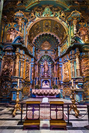 simsearch:841-03057043,k - interior of Cathedral of Lima in Plaza de Armas, Lima, Peru Foto de stock - Con derechos protegidos, Código: 700-07279150