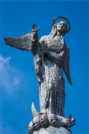 simsearch:862-03710859,k - Statue of the Virgin, El Panecillo, Quito, Ecuador Photographie de stock - Rights-Managed, Code: 700-07279261