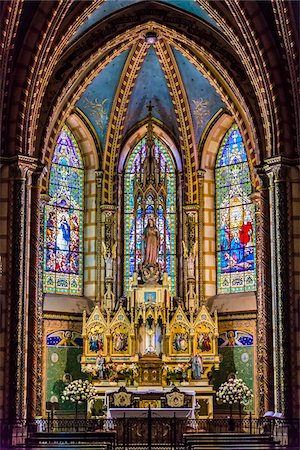 Interior of Basi­lica del Voto Nacional, Quito, Ecuador Stock Photo - Rights-Managed, Code: 700-07279293