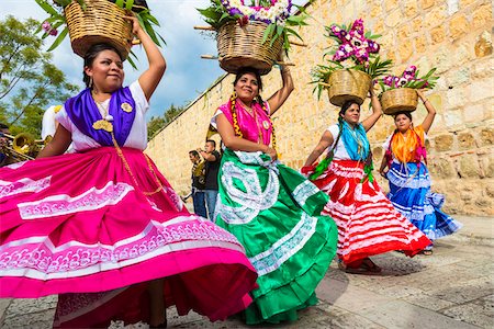 r. ian lloyd - Traditional Oaxacan Dancers at Wedding, Oaxaca de Juarez, Oaxaca, Mexico Stock Photo - Rights-Managed, Code: 700-07279519