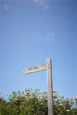 Wooden Sign, Cape Cornwall, Cornwall, England Stock Photo - Rights-Managed, Code: 700-07310937