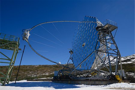 spain mountains blue sky - MAGIC Telescope at Roque de los Muchachos Observatory, Garafia, La Palma, Canary Islands Stock Photo - Rights-Managed, Code: 700-07355347