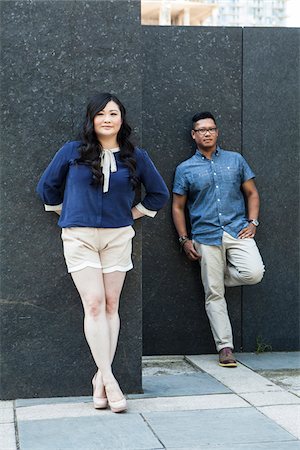 standing downtown - Portrait of Man and Woman, Toronto, Ontario, Canada Stock Photo - Rights-Managed, Code: 700-07435003