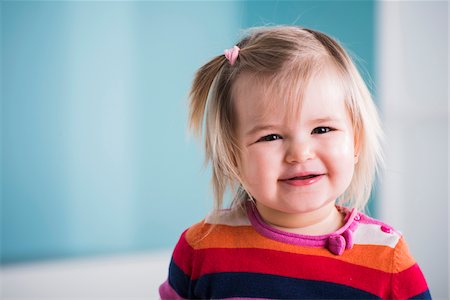 ponytail babies - Portrait of Baby Girl in Doctor's Office Stock Photo - Rights-Managed, Code: 700-07453695