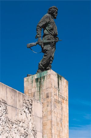 statue - Bronze Statue of Che Guevara at Che Guevara Mausoleum, Santa Clara, Cuba Stock Photo - Rights-Managed, Code: 700-07487534
