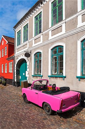 simsearch:600-07363908,k - Typical Painted Housing, Aeroskobing Village, Aero Island, Denmark Stock Photo - Rights-Managed, Code: 700-07519280