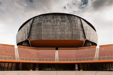 simsearch:700-06685210,k - Front view of the Auditorium Parco Della Musica, Rome, Italy Foto de stock - Con derechos protegidos, Código: 700-07608353