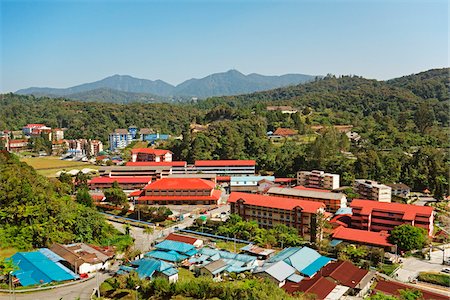 Tanah Rata and Gunung Brinchang, Cameron Highlands, Pahang, Malaysia Foto de stock - Con derechos protegidos, Código: 700-07656523