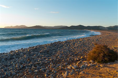 Sunset, Es Codolar beach, Eivissa, Ibiza, Balearic Islands, Spain, Mediterranean, Europe Photographie de stock - Rights-Managed, Code: 700-07698544