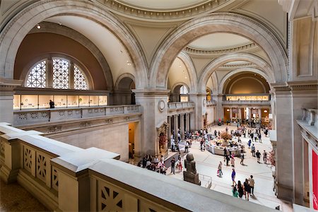 Interior of Metropolitan Museum of Art, New York City, New York, USA Photographie de stock - Rights-Managed, Code: 700-07735936
