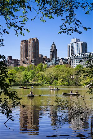 springtime in central park - Boating on Central Park Lake, Central Park, New York City, New York, USA Stock Photo - Rights-Managed, Code: 700-07744967