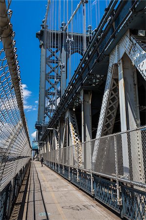 Manhattan Bridge, New York City, New York, USA Foto de stock - Con derechos protegidos, Código: 700-07745125