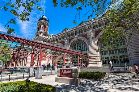 famous buildings in usa - Ellis Island Immigration Museum, Ellis Island, New York City, New York, USA Photographie de stock - Rights-Managed, Code: 700-07745132