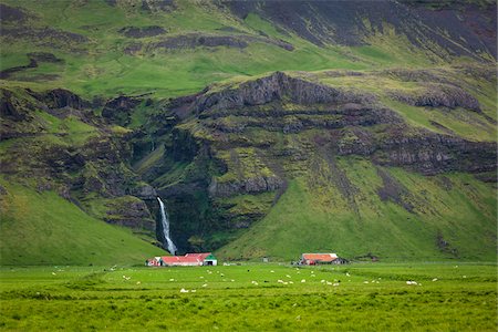 simsearch:700-02288960,k - Scenic view of farm in spring, Iceland Foto de stock - Con derechos protegidos, Código: 700-07760027