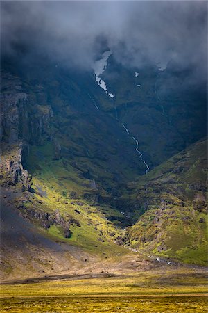simsearch:700-07745203,k - Scenic view of mist and mountainside, Kviamyrarkambur, Iceland Stock Photo - Rights-Managed, Code: 700-07760075