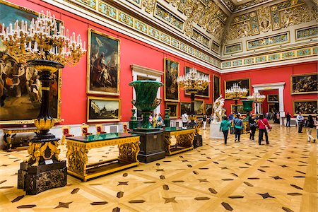 Malachite Room, The Hermitage Museum, St. Petersburg, Russia, St. Petersburg, Russia Foto de stock - Con derechos protegidos, Código: 700-07760157