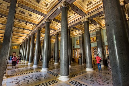 pillar design - Twenty Column Hall, The Hermitage, St. Petersburg, Russia Stock Photo - Rights-Managed, Code: 700-07760150