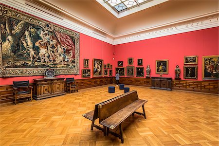 person inside of art gallery - Interior of National Gallery, Oslo, Norway Stock Photo - Rights-Managed, Code: 700-07784004