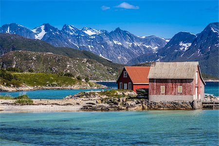 Sommaroy, Kvaloya Island, Tromso, Norway Stockbilder - Lizenzpflichtiges, Bildnummer: 700-07784075