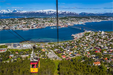 simsearch:6102-07768715,k - View from Cable Car over Tromso, Troms. Norway Stock Photo - Rights-Managed, Code: 700-07784174