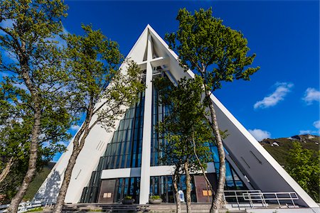 simsearch:700-07784671,k - Arctic Cathedral, Tromso, Troms, Norway Stock Photo - Rights-Managed, Code: 700-07784204