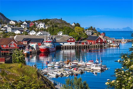 skandinavien - Sorvagen, Moskenesoya, Lofoten Archipelago, Norway Photographie de stock - Rights-Managed, Code: 700-07784337