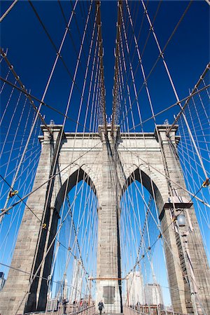 simsearch:600-07760294,k - Brooklyn Bridge, New York City, New York, USA Photographie de stock - Rights-Managed, Code: 700-07784347