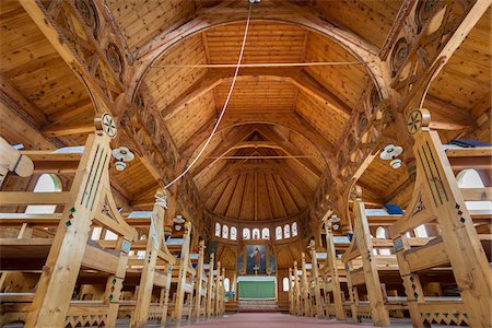 Interior of St Olaf's Anglican Church, Balestrand, Sogn og Fjordane, Norway Photographie de stock - Rights-Managed, Code: 700-07784529