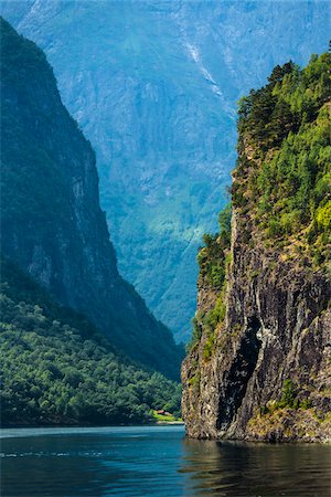 Naeroyfjord, Sognefjord, Aurland, Sogn og Fjordane, Norway Stock Photo - Rights-Managed, Code: 700-07784631