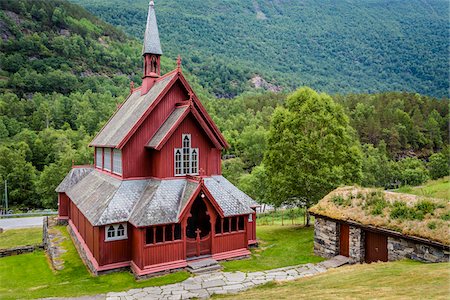 Borgund Church, Borgund, Sogn og Fjordane, Norway Foto de stock - Con derechos protegidos, Código: 700-07784675