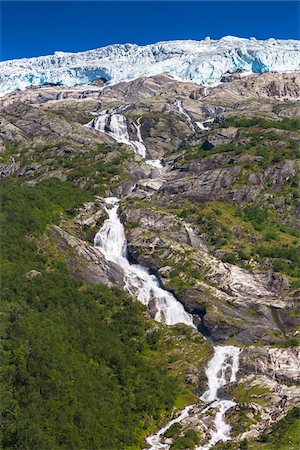 Boyabreen Glacier near Mundal in Fjaerland, Sogn og Fjordane, Norway Stock Photo - Rights-Managed, Code: 700-07784691