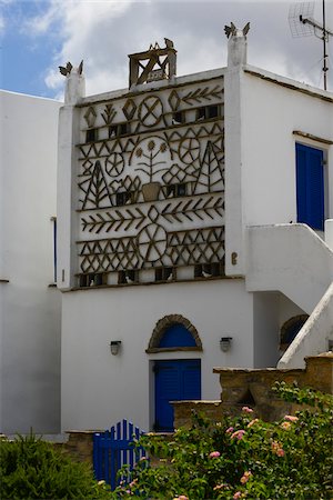 stucco - Restored pigeon house on Tinos, Cyclades Islands, Greece Foto de stock - Con derechos protegidos, Código: 700-07783674