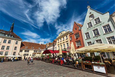 estonie - Town Hall Square, Tallinn, Estonia Photographie de stock - Rights-Managed, Code: 700-07783702