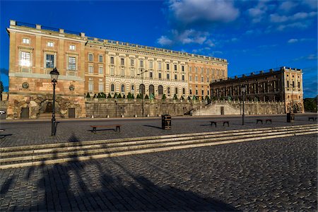 forecourt - The Royal Palace, Gamla Stan (Old Town), Stockholm, Sweden Stock Photo - Rights-Managed, Code: 700-07783781